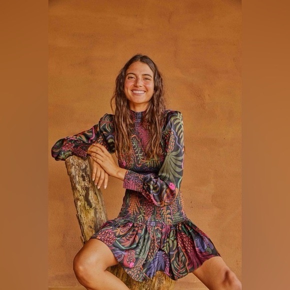 FARM Rio Dresses & Skirts - FARM Rio Frutis Dream Long sleeve mini dress